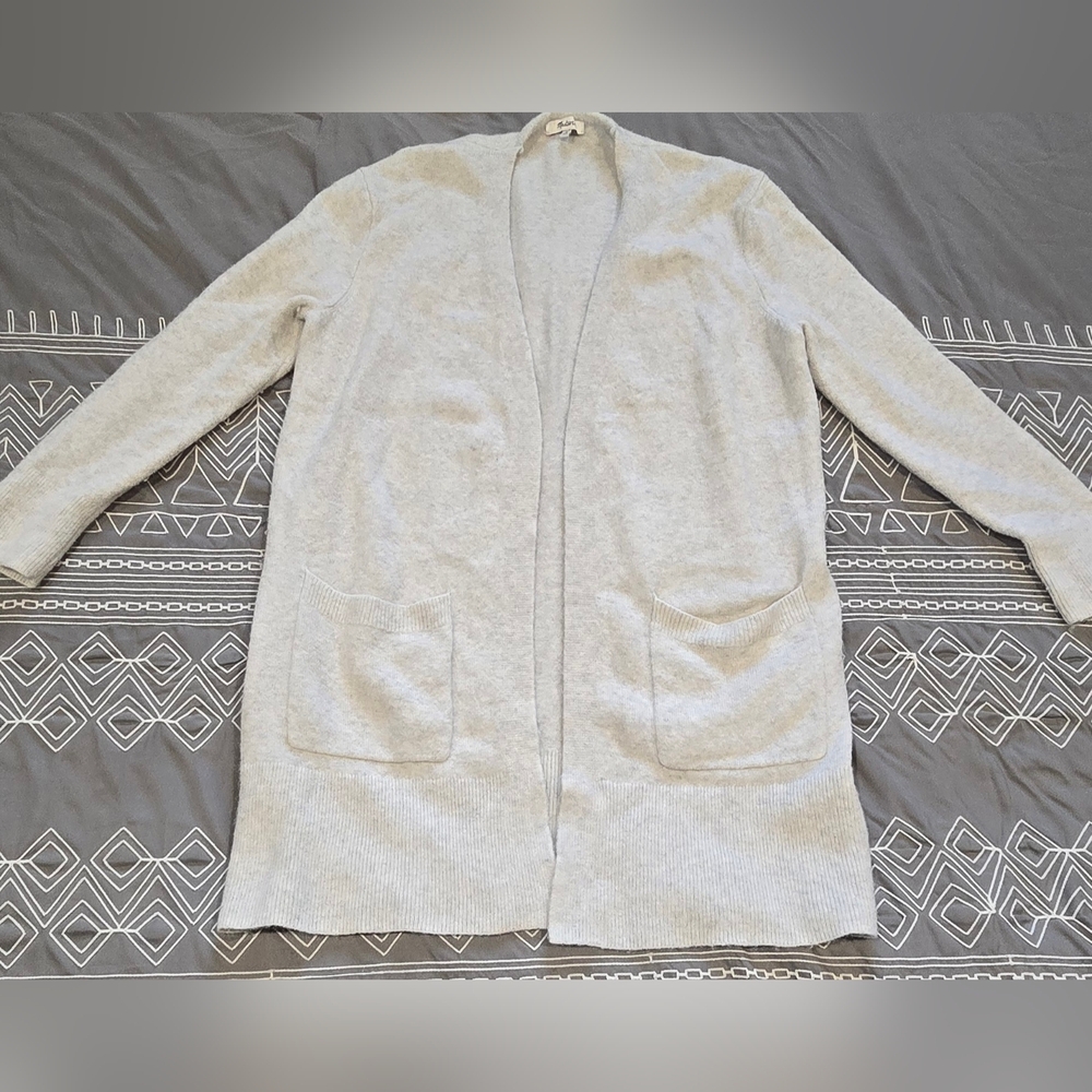 Madewell Light Grey Sweater Cardigan Size Small
